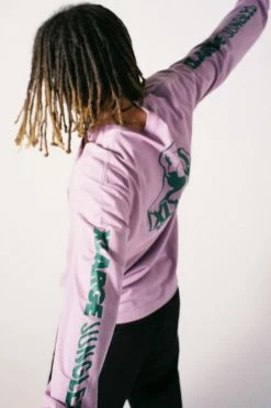 JUNGLESJUNGLES JUNGLES JUNGLES OG XLARGE SPHINX LOGO LS TEE PURPLE APPAREL