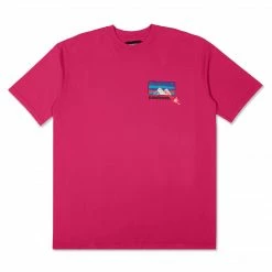Pasdemer NEW ARRIVALS PAS DE MER - MOUNTAINS TEE FUCSIA