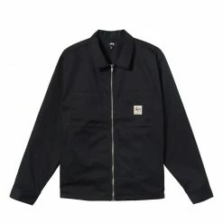 STUSSY - ZIP UP WORK LS SHIRT