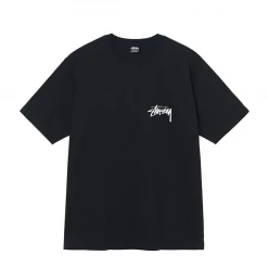 STUSSY - FUZZY DICE TEE BLACK NEW ARRIVALS