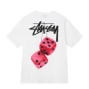 STUSSY - FUZZY DICE TEE WHITE