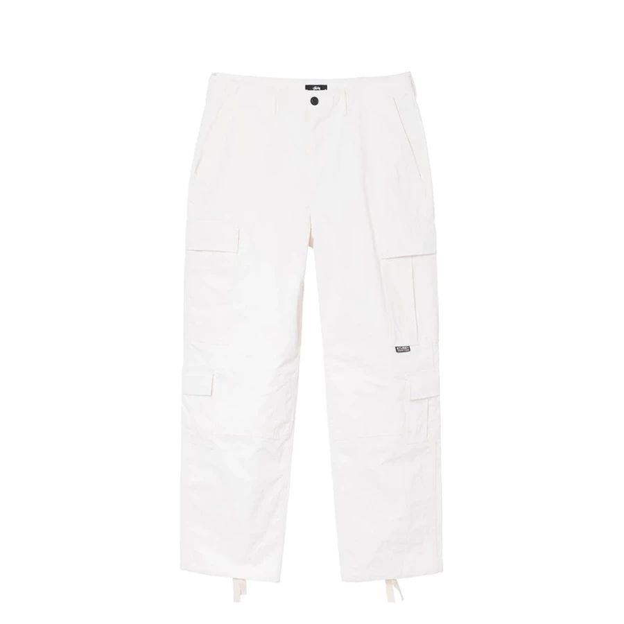 NEW ARRIVALS STUSSY - NYLON RIPSTOP SURPLUS CARGO WHITE 3 NEW ARRIVALS STUSSY - NYLON RIPSTOP SURPLUS CARGO WHITE
