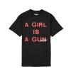 PLEASURES - A GIRL IS A GUN T SHIRT BLACK NEW ARRIVALS