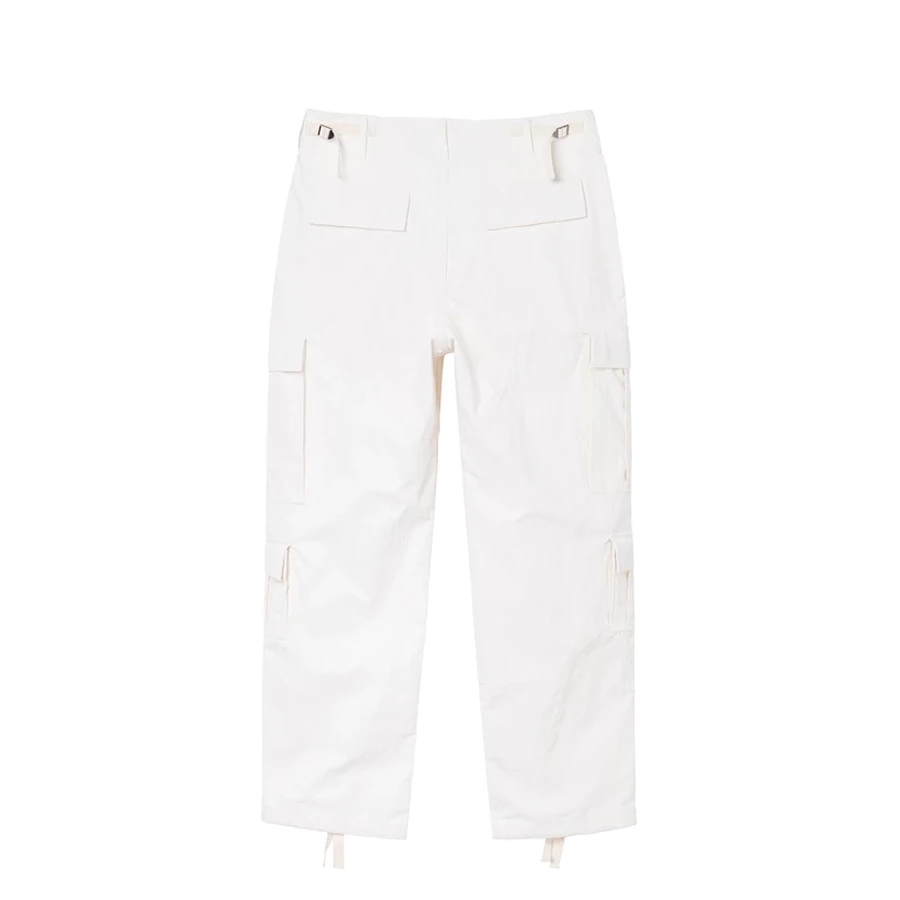 NEW ARRIVALS STUSSY - NYLON RIPSTOP SURPLUS CARGO WHITE 4 NEW ARRIVALS STUSSY - NYLON RIPSTOP SURPLUS CARGO WHITE