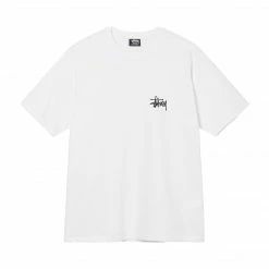 Stüssy NEW ARRIVALS STUSSY BASIC TEE WHITE