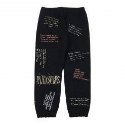 PLEASURES REMOTE PANTS BLACK APPAREL