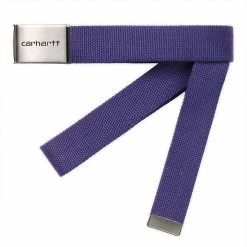 Carhartt NEW ARRIVALS CLIP BELT CHROME CANVAS RAZZMIC