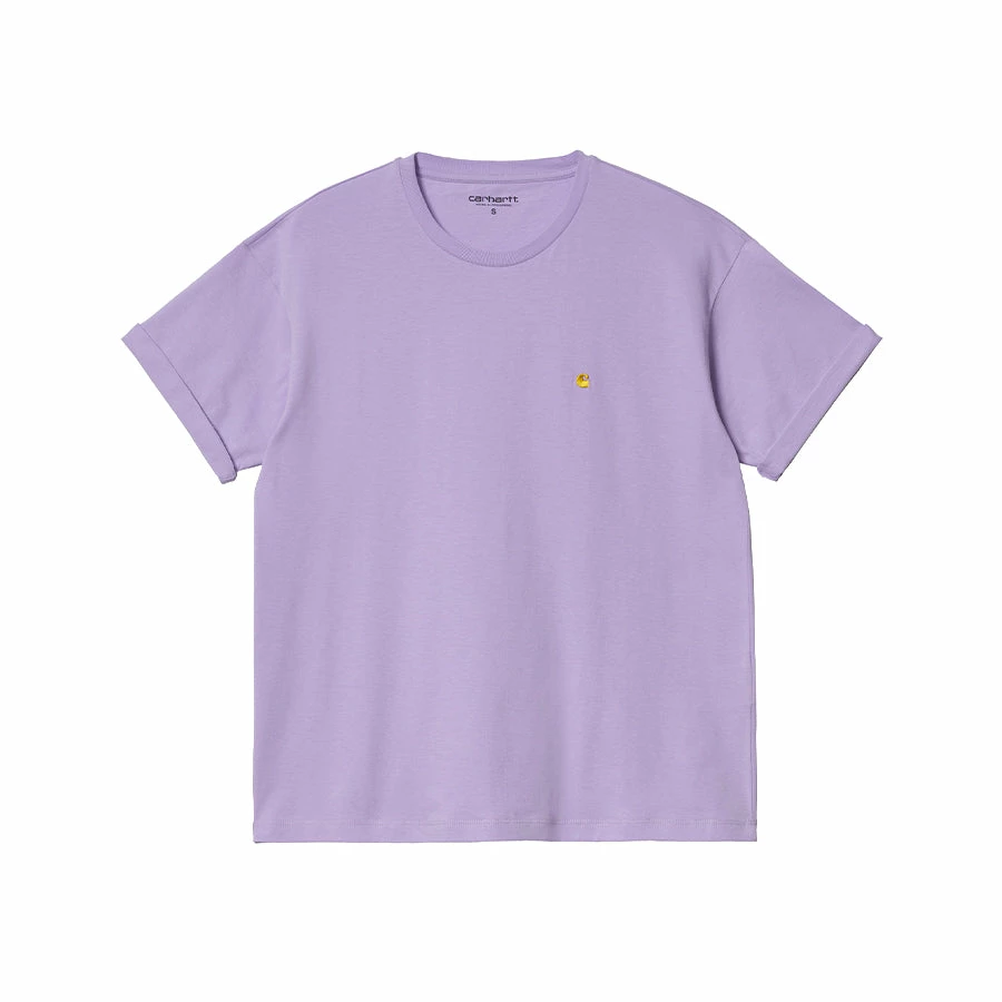 NEW ARRIVALS CARHARTT W' S/S CHASE T-SHIRT - SOFT LAVENDER/GOLD 3 NEW ARRIVALS CARHARTT W' S/S CHASE T-SHIRT - SOFT LAVENDER/GOLD