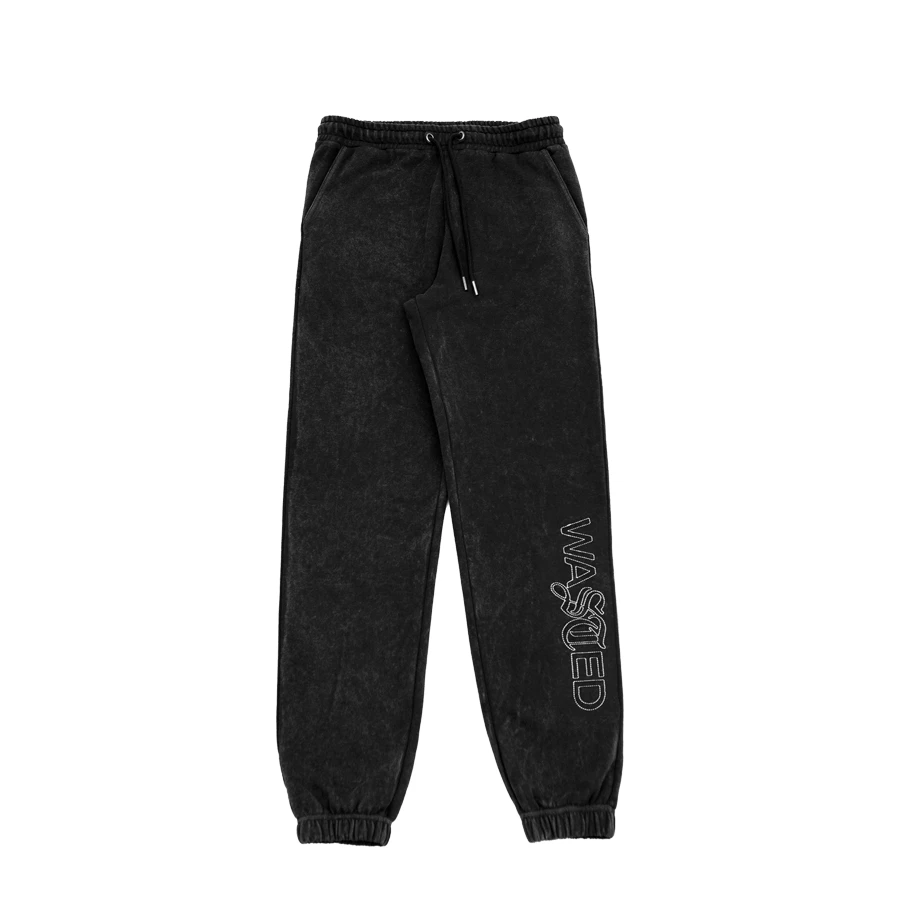 NEW ARRIVALS WASTED PARIS - BLACK CHILL STIPPLE JOGGERS 3 NEW ARRIVALS WASTED PARIS - BLACK CHILL STIPPLE JOGGERS