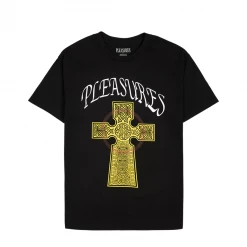 PLEASURES - VEGAN T SHIRT BLACK