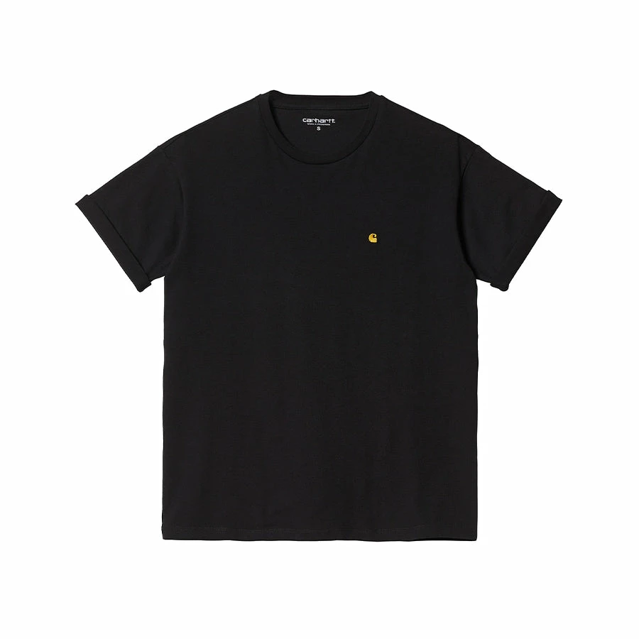 CARHARTT W' S/S CHASE T-SHIRT - BLACK/GOLD 3 CARHARTT W' S/S CHASE T-SHIRT - BLACK/GOLD