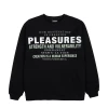 NEW ARRIVALS PLEASURES - PERMANENT CREWNECK BLACK 1 NEW ARRIVALS PLEASURES - PERMANENT CREWNECK BLACK