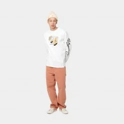 CARHARTT L/S LIVING T-SHIRT - WHITE NEW ARRIVALS 10 CARHARTT L/S LIVING T-SHIRT - WHITE NEW ARRIVALS