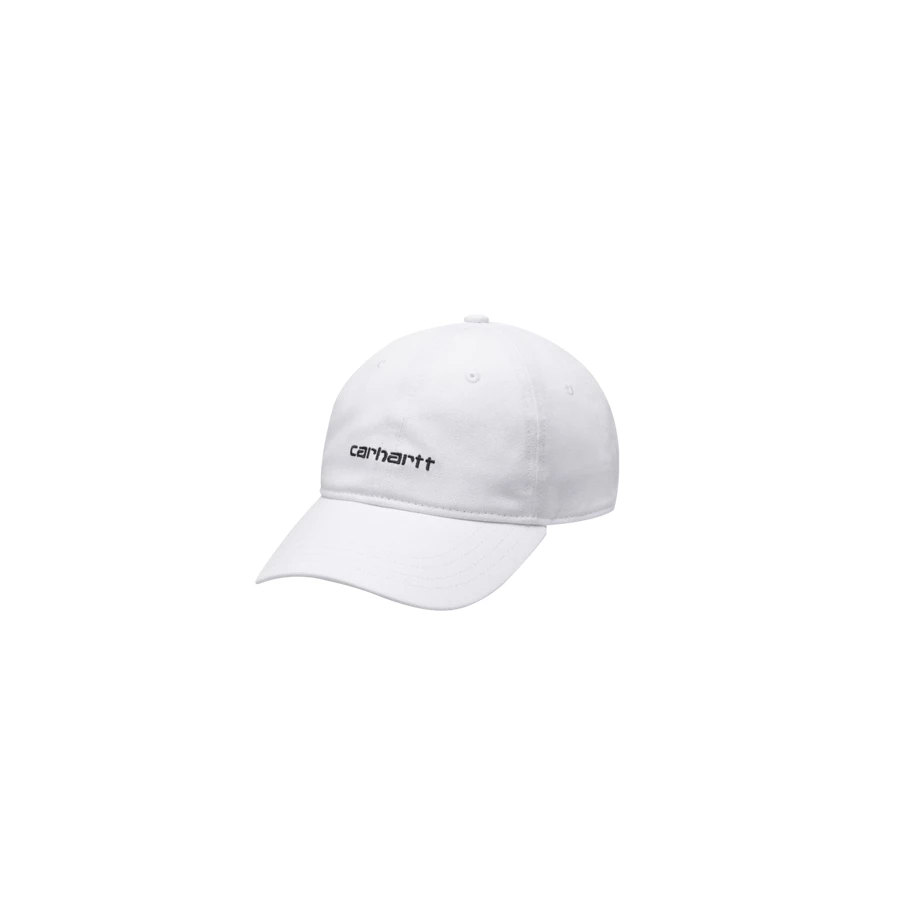 NEW ARRIVALS CARHARTT WIP - CANVAS SCRIPT CAP WHITE/BLACK 3 NEW ARRIVALS CARHARTT WIP - CANVAS SCRIPT CAP WHITE/BLACK