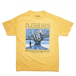 PLEASURES - SQUASH RIVER PIGMENT DYE T SHIRT