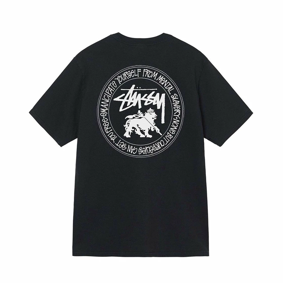 Stüssy NEW ARRIVALS STUSSY - RASTA DOT PIG. DYED TEE BLACK 3 Stüssy NEW ARRIVALS STUSSY - RASTA DOT PIG. DYED TEE BLACK
