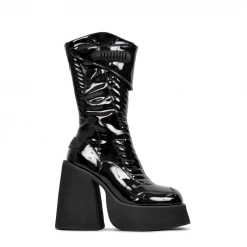 Cheap Hannibal Store 30 NEW ARRIVALS NAMILIA - PATENT PLATFORM BOOT BLACK