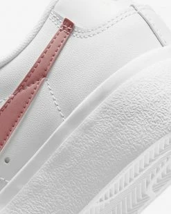 NIKE BLAZER LOW PLATFORM WHITE/PINK GLAZE 12 NIKE BLAZER LOW PLATFORM WHITE/PINK GLAZE