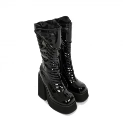 NEW ARRIVALS NAMILIA - PATENT PLATFORM BOOT BLACK