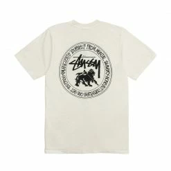 Stüssy STUSSY - RASTA DOT PIG. DYED TEE NATURAL NEW ARRIVALS