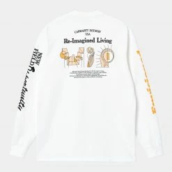 CARHARTT L/S LIVING T-SHIRT - WHITE NEW ARRIVALS 9 CARHARTT L/S LIVING T-SHIRT - WHITE NEW ARRIVALS