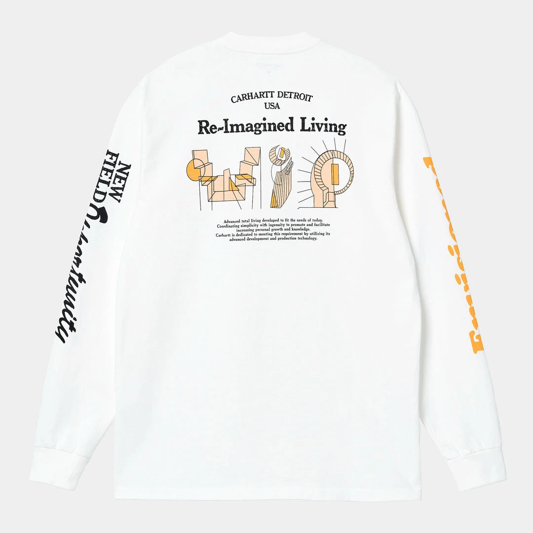 CARHARTT L/S LIVING T-SHIRT - WHITE NEW ARRIVALS 4 CARHARTT L/S LIVING T-SHIRT - WHITE NEW ARRIVALS