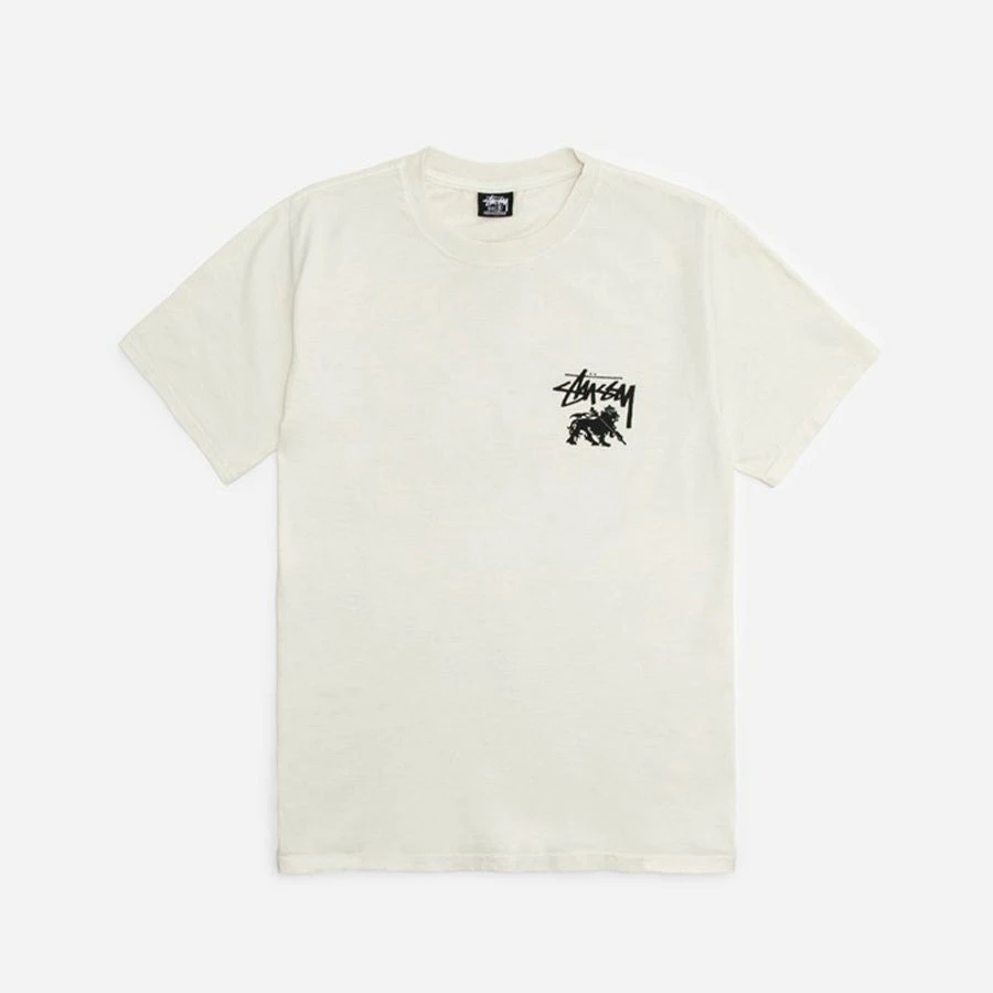 Stüssy STUSSY - RASTA DOT PIG. DYED TEE NATURAL NEW ARRIVALS 4 Stüssy STUSSY - RASTA DOT PIG. DYED TEE NATURAL NEW ARRIVALS
