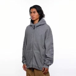 LIBERAIDERS OVERDYED ZIP HOODIE APPAREL