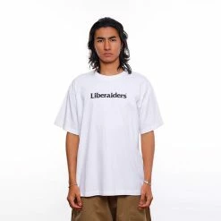 LIBERAIDERS OG LOGO TEE WHITE APPAREL 9 LIBERAIDERS OG LOGO TEE WHITE APPAREL