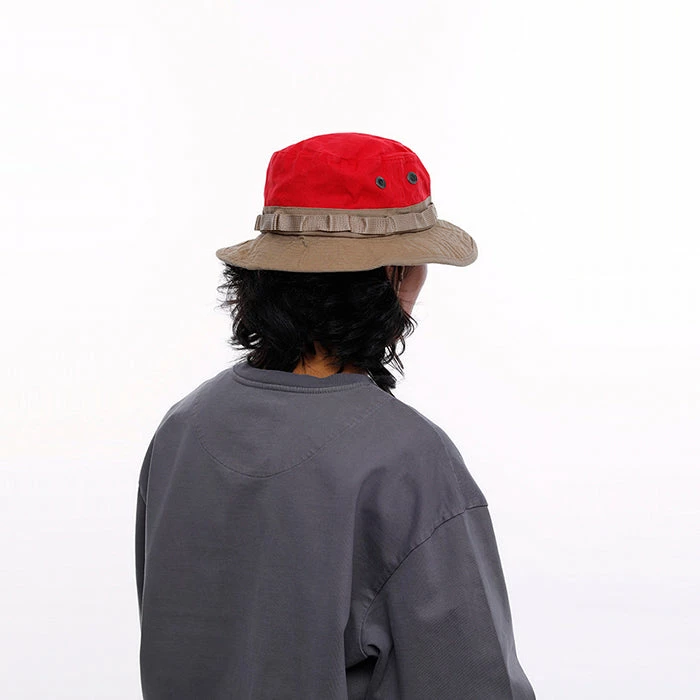 ACCESSORIES LIBERAIDERS WASHED CANVAS JUNGLE HAT RED 5 ACCESSORIES LIBERAIDERS WASHED CANVAS JUNGLE HAT RED