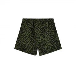PLEASURES - BREAKER FUZZT STRIPE SHORTS GREEN