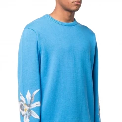 STUSSY - ORCHID INTARSIA CREWNECK NEW ARRIVALS