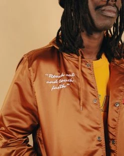 NEW ARRIVALS PLEASURES BERLIN SATIN COACHES JACKET CARAMEL 11 NEW ARRIVALS PLEASURES BERLIN SATIN COACHES JACKET CARAMEL