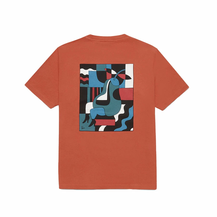 NEW ARRIVALS PARRA - BLUE SITTING PEAR T-SHIRT 3 NEW ARRIVALS PARRA - BLUE SITTING PEAR T-SHIRT