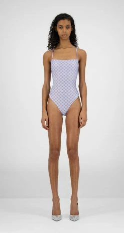 DAILY PAPER KALO SWIMSUIT BLUE RED APPAREL