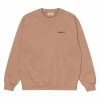 APPAREL CARHARTT W' EMBRROIDERY SWEAT SEDIMENT