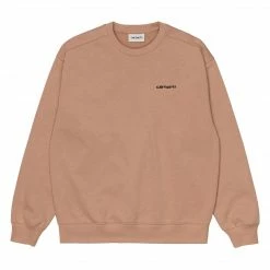 APPAREL CARHARTT W' EMBRROIDERY SWEAT SEDIMENT