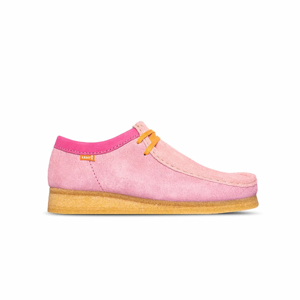 CLARK'S SNEAKERS CLARKS X LEVIS WALLABEE PINK COMBI 3 CLARK'S SNEAKERS CLARKS X LEVIS WALLABEE PINK COMBI