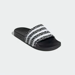 ADIDAS ADILETTE CORE BLACK SNEAKERS