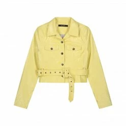 APPAREL DAILY PAPER YELLOW OSTRICH KALAT BLAZER