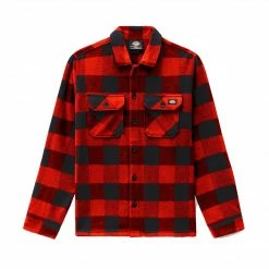 DICKIES WOMEN NEW SACRAMENTO SHIRT RED