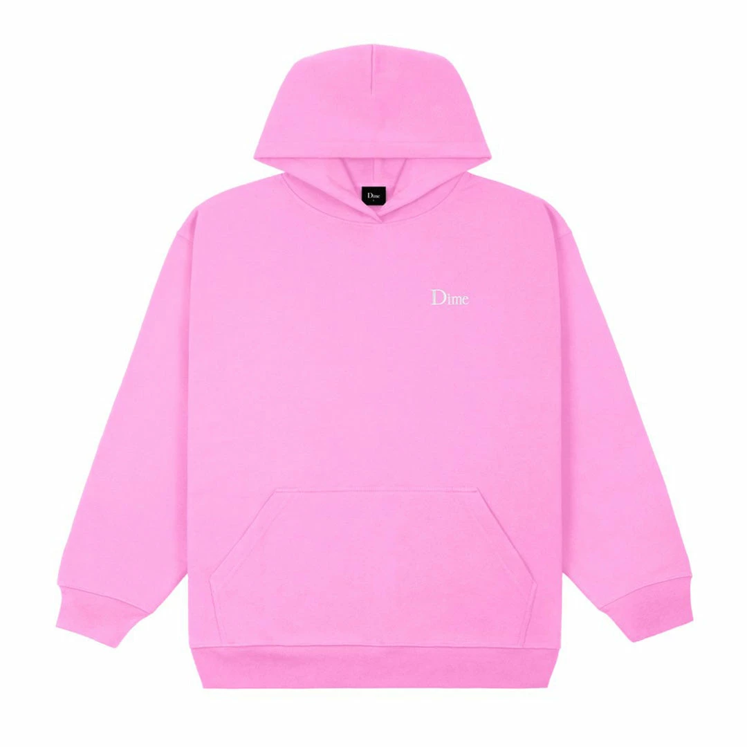 DIME CLASSIC SMALL LOGO HOODIE LIGHT PINK 3 DIME CLASSIC SMALL LOGO HOODIE LIGHT PINK