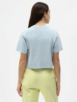 DICKIES T-SHIRT CROP PORTERDALE FOG BLUE NEW ARRIVALS
