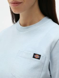 DICKIES T-SHIRT CROP PORTERDALE FOG BLUE NEW ARRIVALS