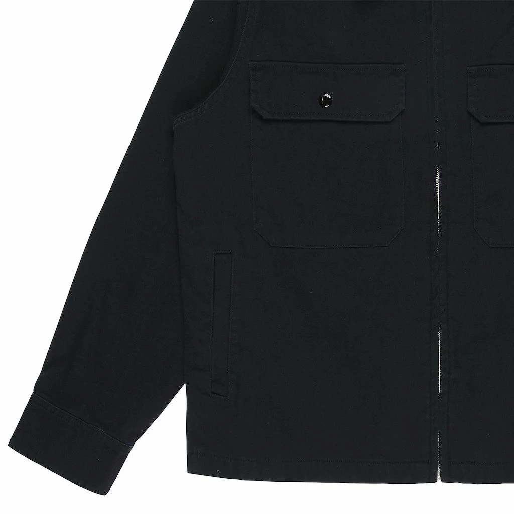 PLEASURES SLASHER WORK JACKET BLACK APPAREL 5 PLEASURES SLASHER WORK JACKET BLACK APPAREL