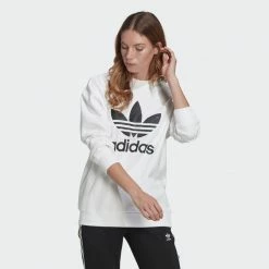 NEW ARRIVALS ADIDAS TREFOIL CREW W
