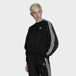 NEW ARRIVALS ADIDAS CORDED VELOUR OVERSIZE SWEATSHIRT 9 NEW ARRIVALS ADIDAS CORDED VELOUR OVERSIZE SWEATSHIRT