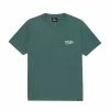 NEW ARRIVALS PARRA - LIGHTING LOGO T SHIRT GREEN