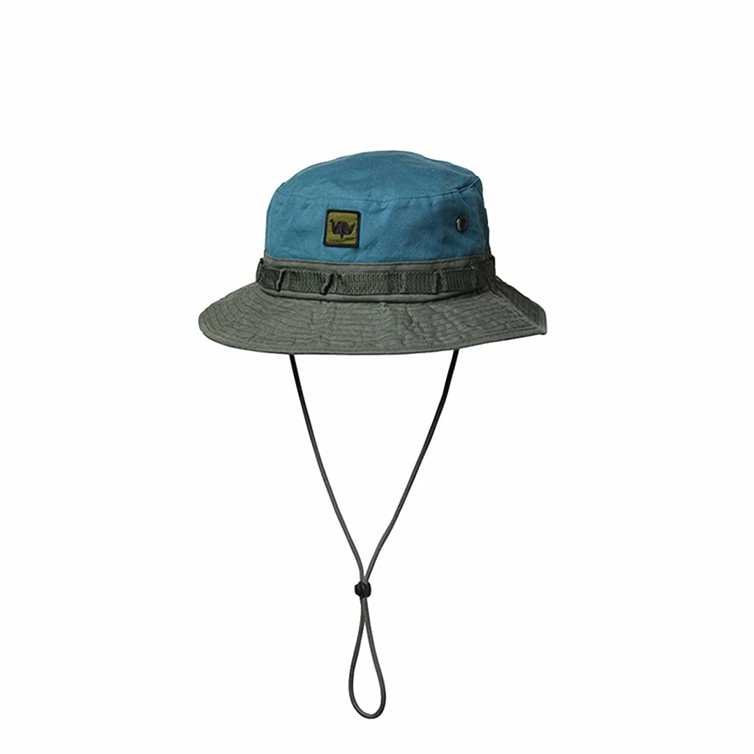 LIBERAIDERS WASHED CANVAS JUNGLE HAT GREEN ACCESSORIES 3 LIBERAIDERS WASHED CANVAS JUNGLE HAT GREEN ACCESSORIES