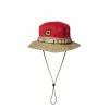 ACCESSORIES LIBERAIDERS WASHED CANVAS JUNGLE HAT RED